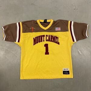 Vintage yellow and brown Donovan Mcnabb School Yard Legends Display case Jersey